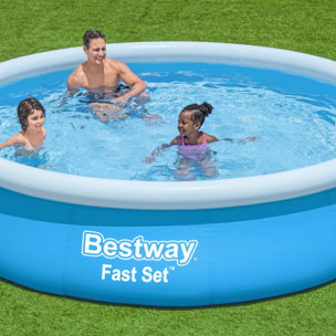 Bestway Piscine gonflable ronde Bestway Fast Set 366 x 76 cm bleu