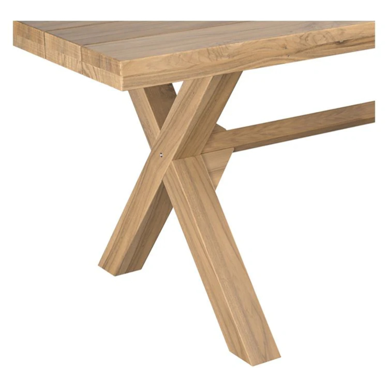 Table de jardin en bois de teck massif 8 personnes - Suri