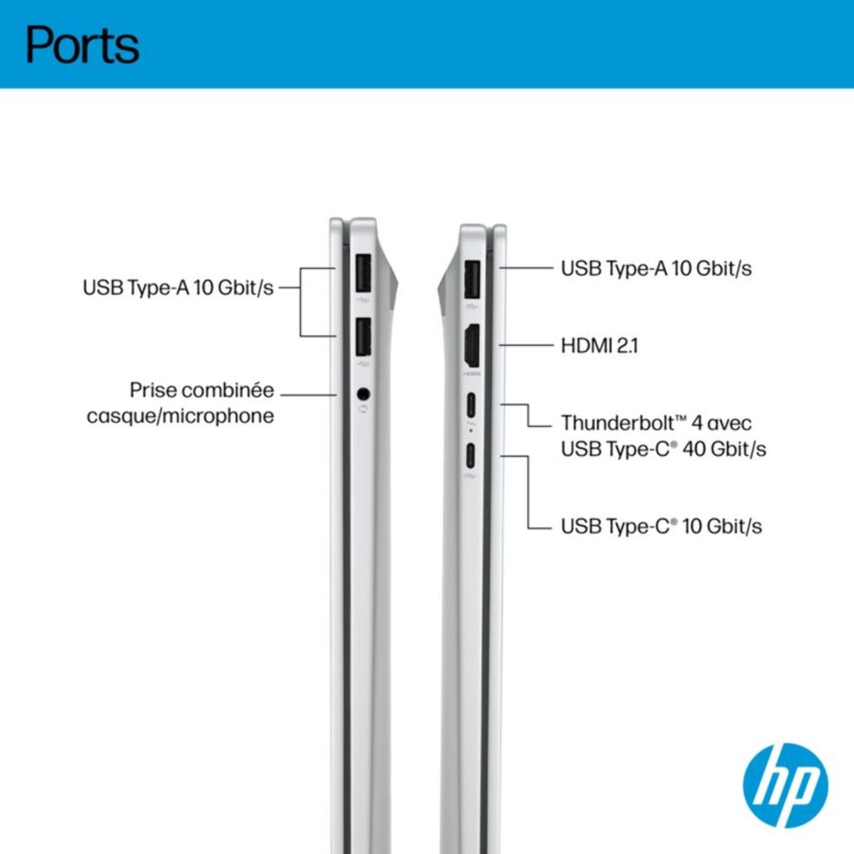 Ordinateur portable HP OmniBook 7 17-dc0004nf 17,3" Intel Core Ultra 5 226V 16 Go RAM SSD 512 Go Copilot+PC
