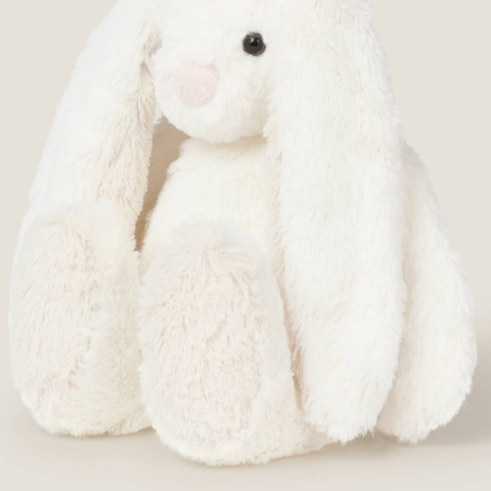 Muñeco de peluche conejito Carfi color blanco