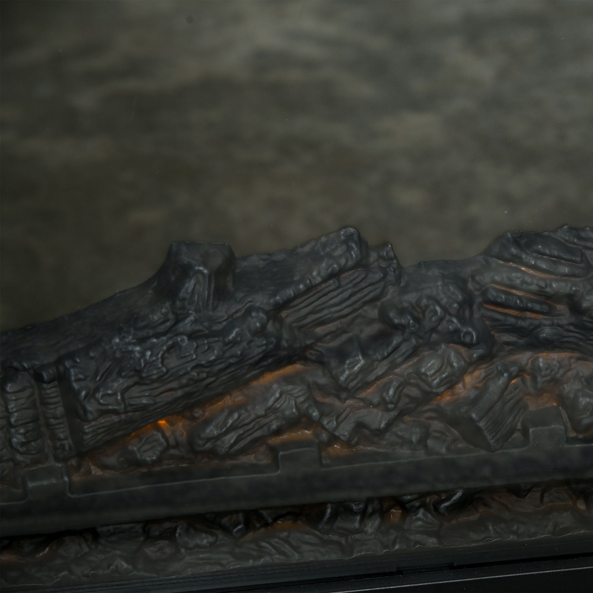 Chimenea Eléctrica 1800W Chimenea Decorativa con Efecto de Llama Mando a Distancia Temporizador Termostato Protección Contra Sobrecalentamiento para Sala 30 m² Negro