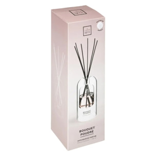 Diffuseur de parfum Ilan 150ml verre bouquet poudré