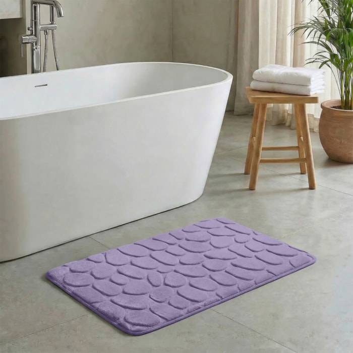 Tapis de bain Microfibre PEBBLE Lavande MSV