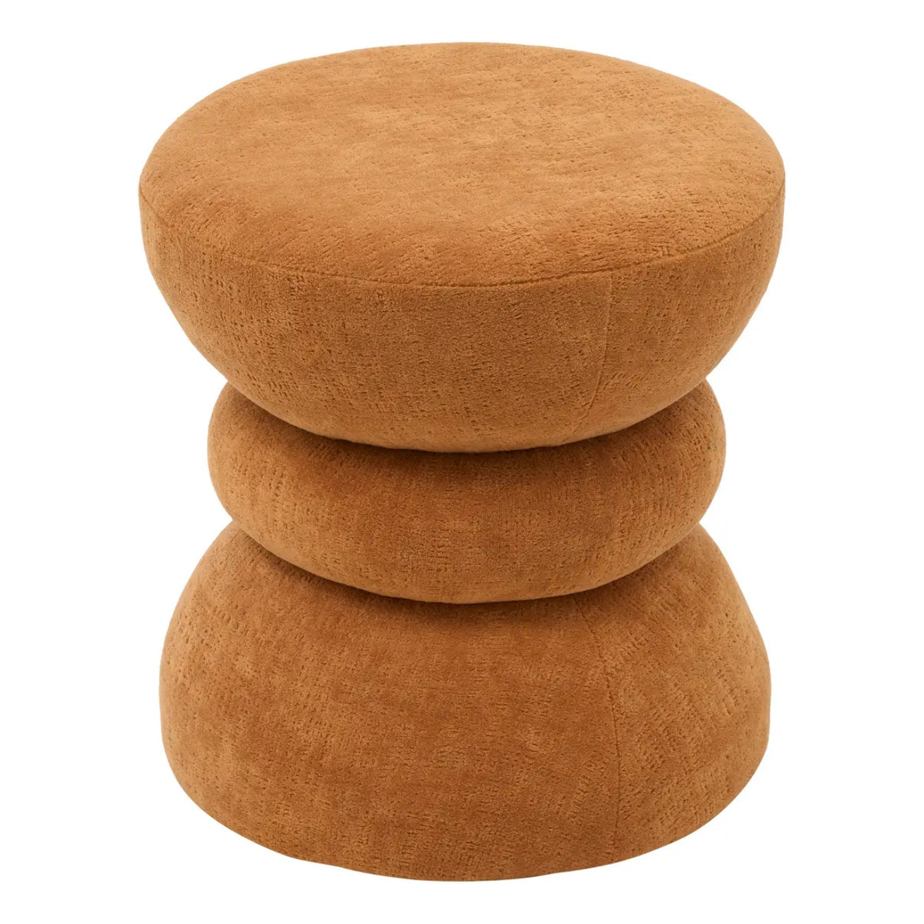 Pouf Ritem rond D.36cm ambre