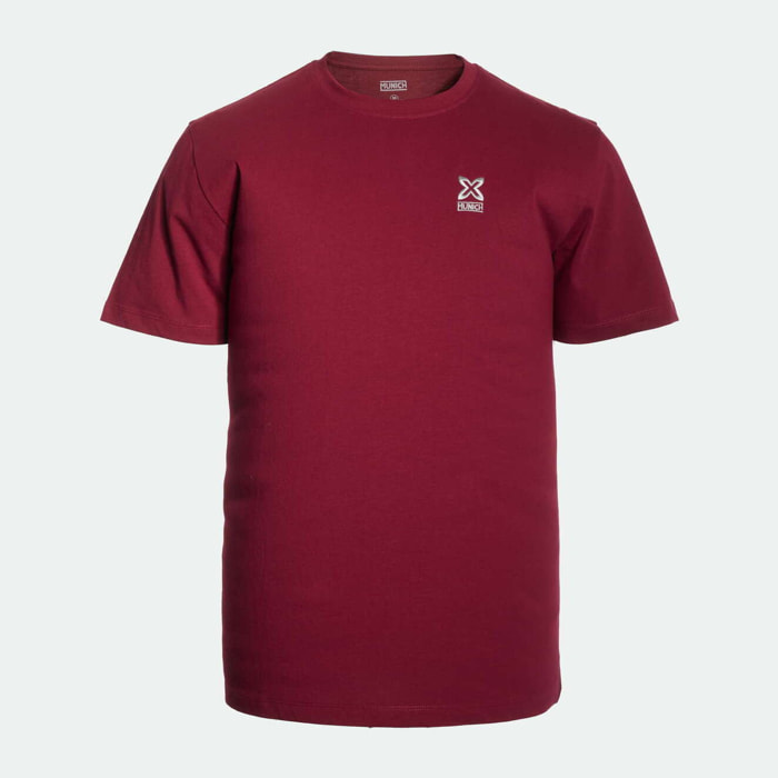 Camiseta MUNICH básica de algodón vino