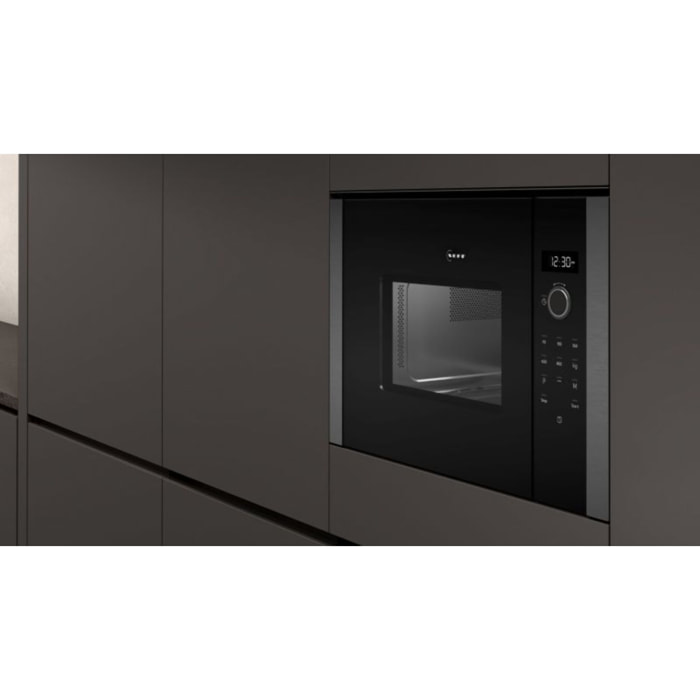 Micro ondes grill encastrable NEFF HLAGD53G0, N50, Graphite-Grey
