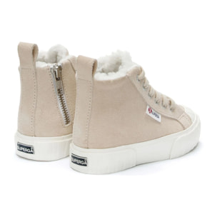 Sneakers Superga Bambino/a Beige 2696 Kids Stripe Suede