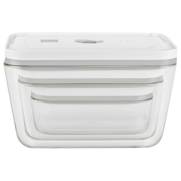 Set de 3 boîtes sous vide - verre - rectangulaire ZWILLING® FRESH & SAVE