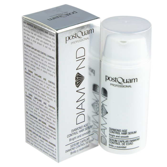 Sérum capillaire diamondhaute brillance, haute douceur, volume maximum 30 ml.