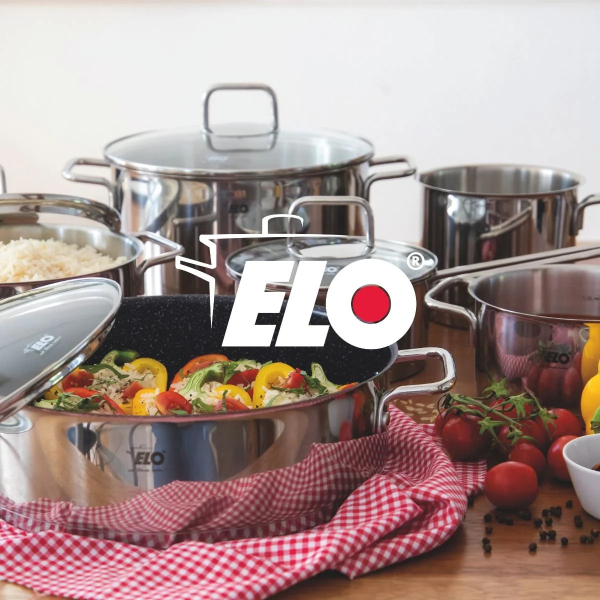 Sautoir 28 cm en acier inoxydable 18/10 antiadhésif Elo Citrin