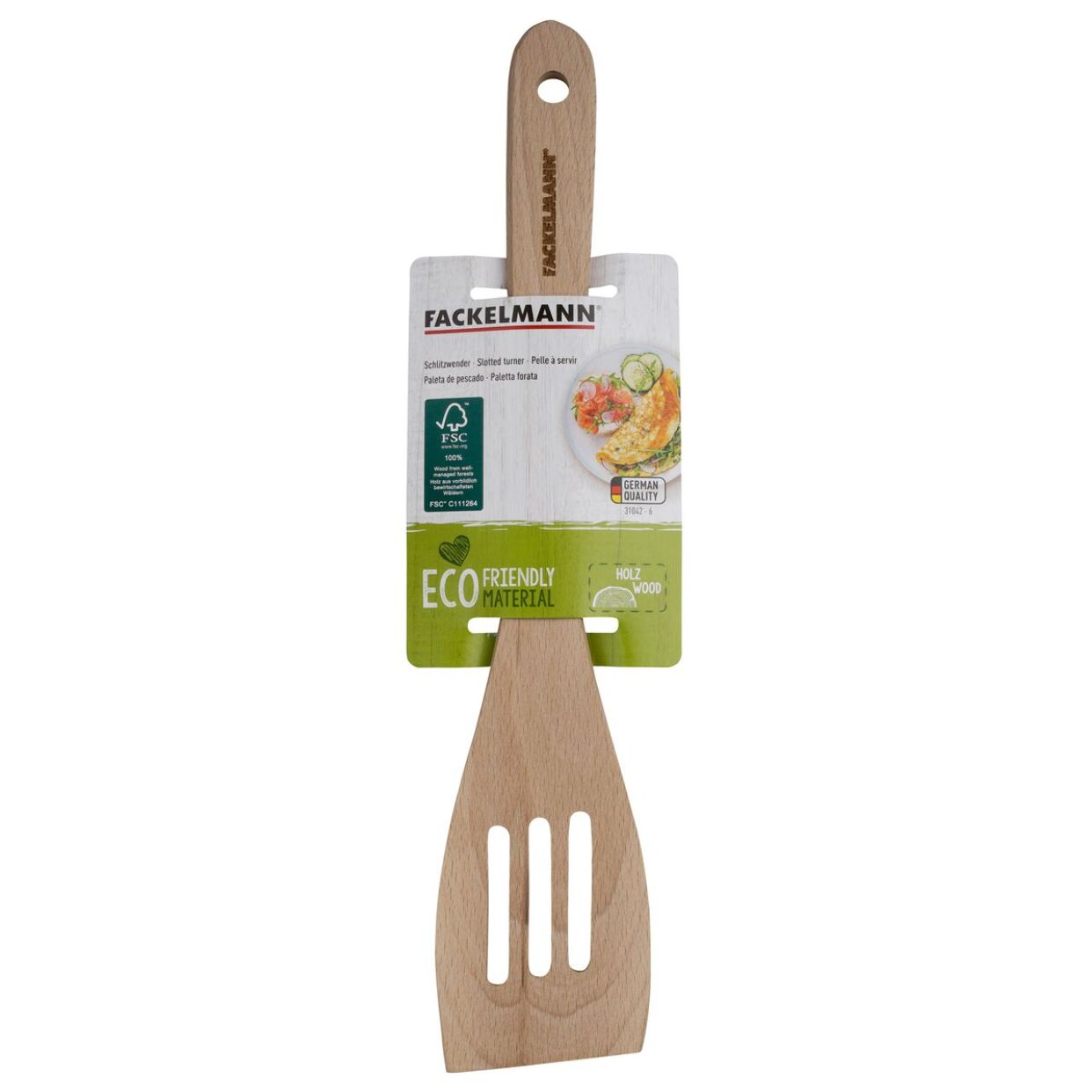 Ensemble de 2 Spatules de cuisine ajourée 30 cm Fackelmann