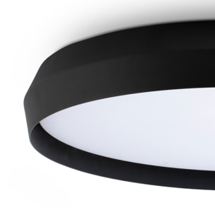 SHOKU 600 Lampada da parete/plafoniera nera/nera