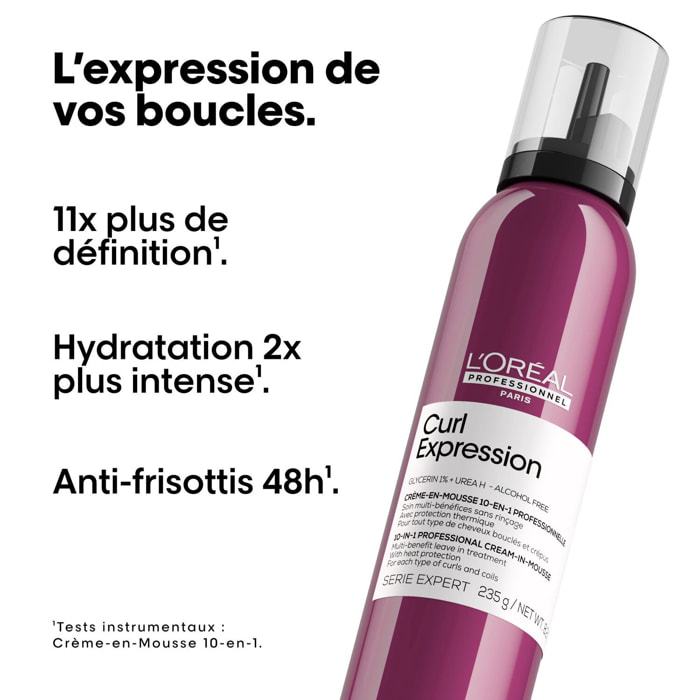 Serie Expert Curl Expression - Crème-en-Mousse 10-en-1