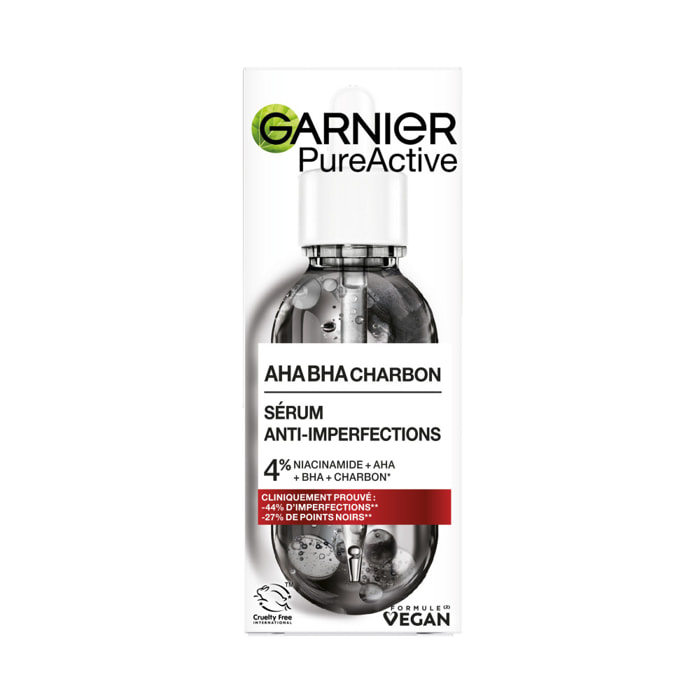 Garnier SkinActive PureActive Charbon Sérum Anti-imperfections 30mL