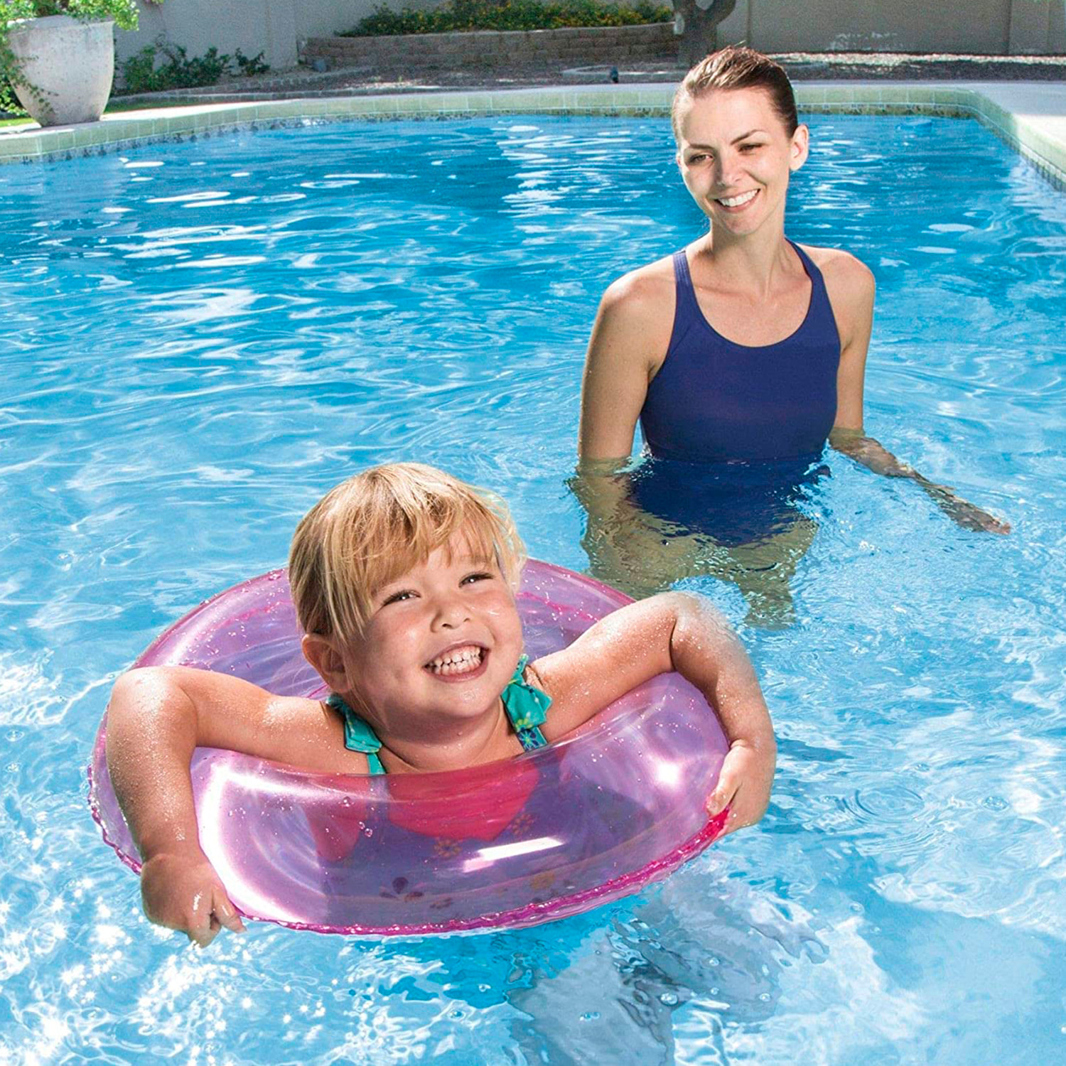 Flotador Transparente Bestway Ø 51 cm. Edad : 3-6 Años.