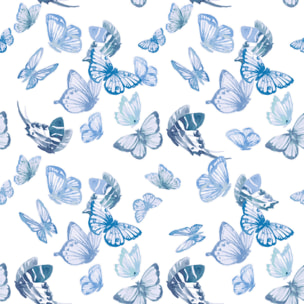 TESS HOME COLLECTION Completo letto matrimoniale Farfalle in Puro Cotone