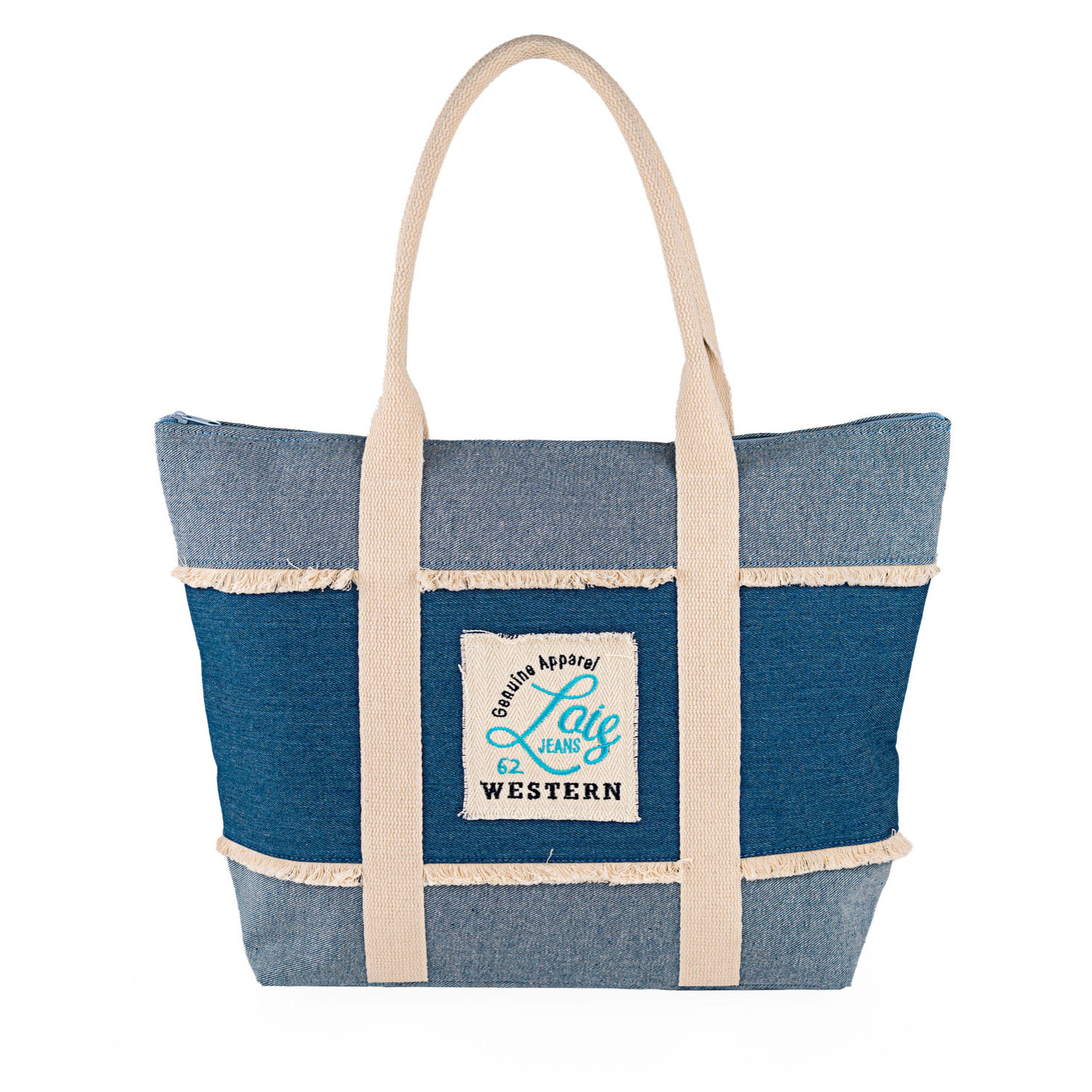 Bolso De Playa Lois Pfeiffer Azul Vaquero