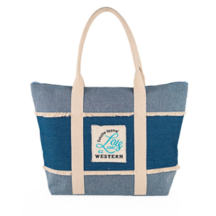 Bolso De Playa Lois Pfeiffer Azul Vaquero