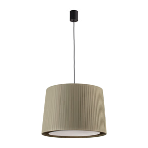 SAMBA Lampada sospensione semplice nera/bordata verde