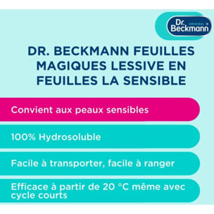 Lessive DR BECKMANN Feuilles Magiques - La Sensible x25 lavages