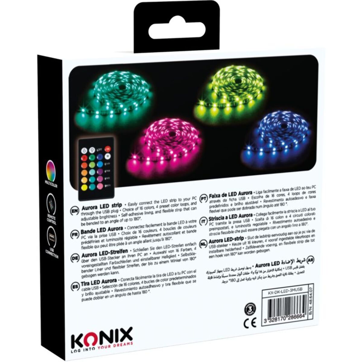 Ruban LED KONIX DRAKKAR AURORA LED STRIP 3M