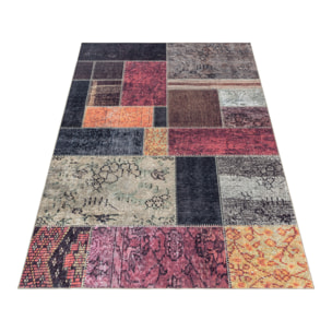 FIESTA - Tapis patchwork multicolore