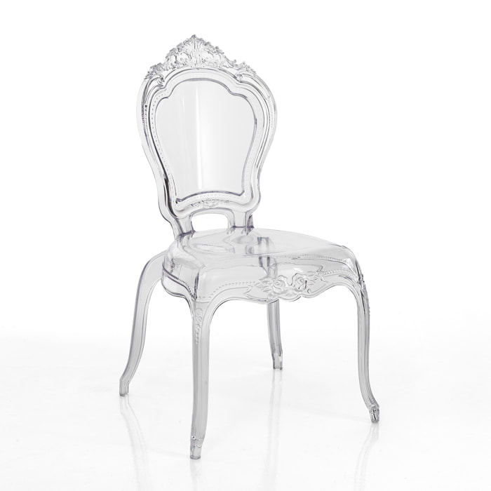 Tomasucci Lot de 4 Chaises intérieure / extérieure 
LISBONNE CLAIR Transparent