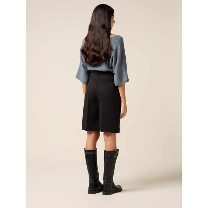 Oltre - Pantalones bermuda - Negro