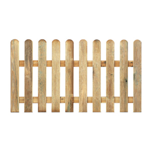 Valla Clásica Madera De Pino Tratada