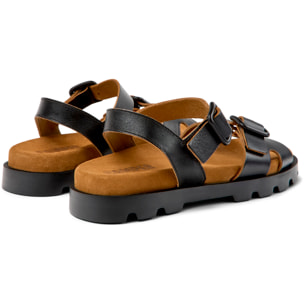 Sandali - CAMPER Brutus Sandal - Nero - Pelle liscia