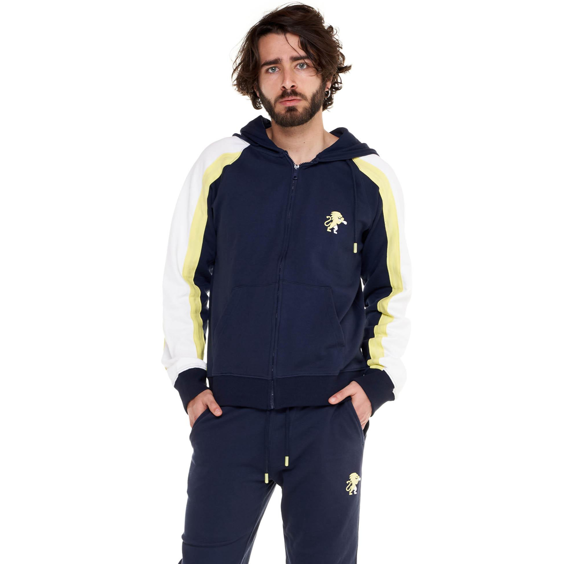 Tuta con cappuccio e zip da uomo New Sporty