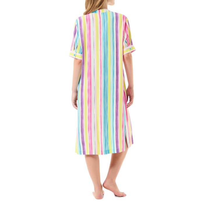 Vestido Viscosa Rayas