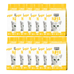 12x Pack Kit Cat Arena Eco Nova - Original 7 L Arena para gatos