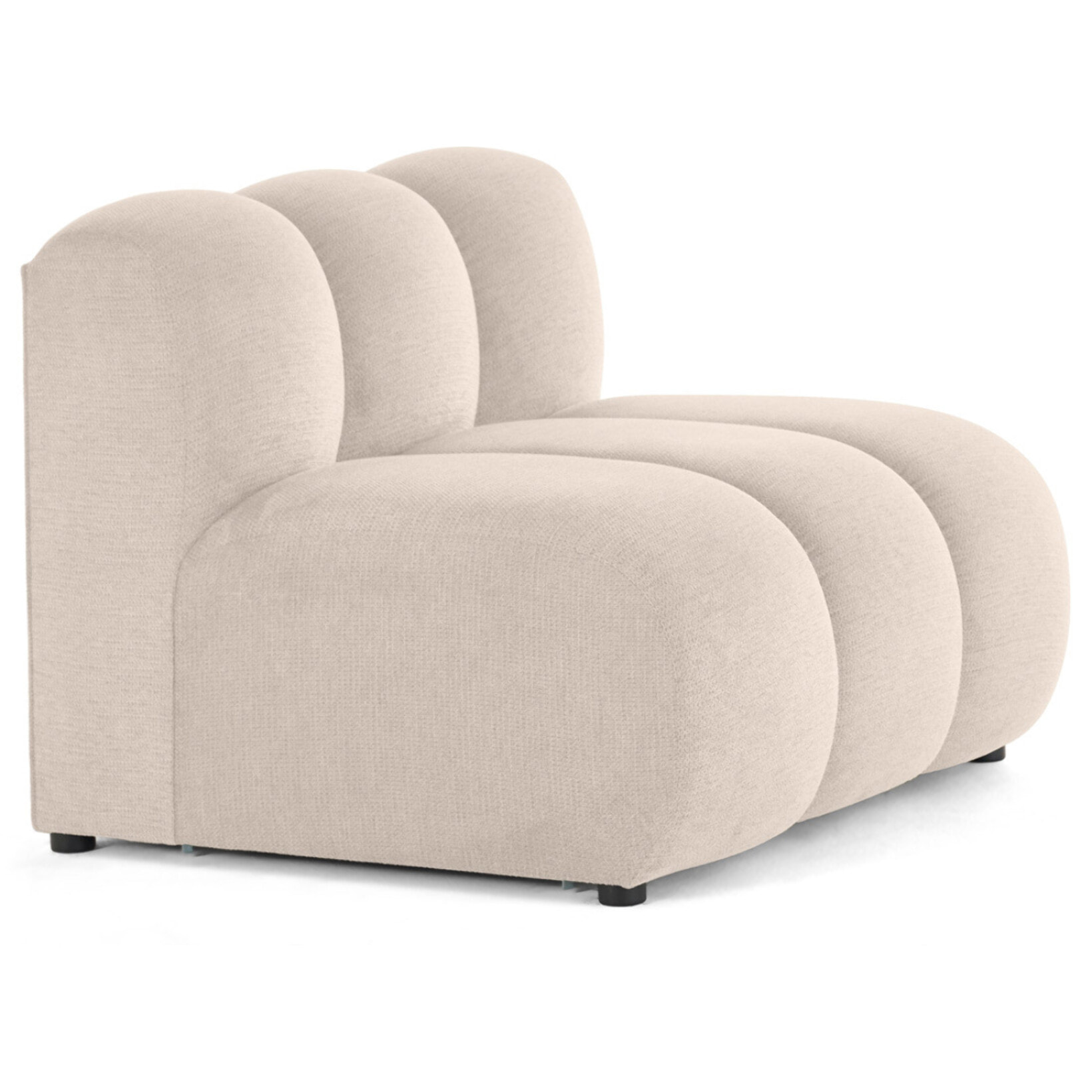 Debbie - module d'assise en tissu texturé - Beige