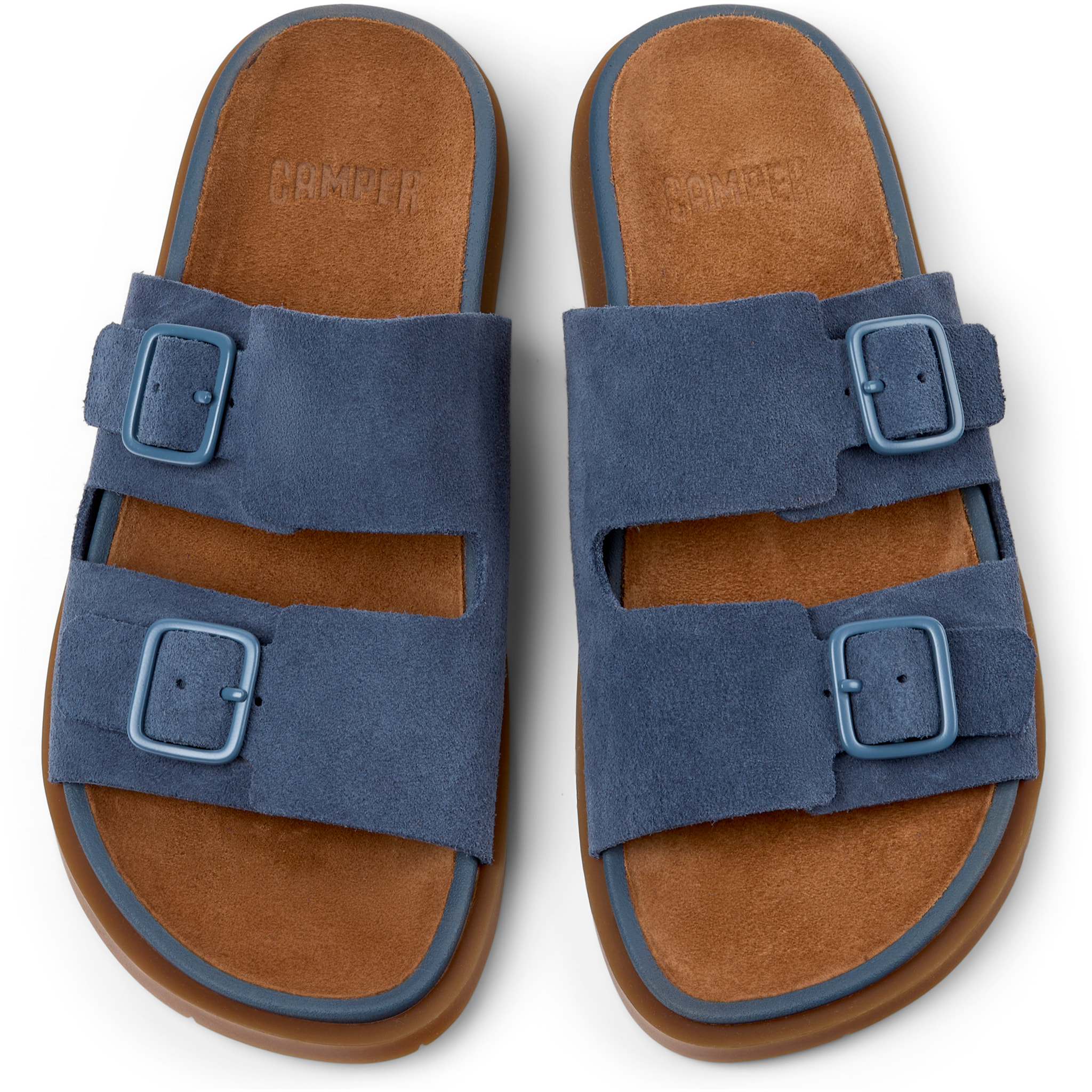Sandalias - CAMPER Lluc Sandal - Azul - Cuero de gamuza