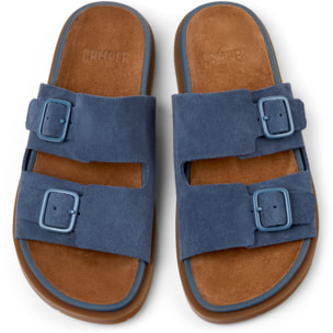Sandalias - CAMPER Lluc Sandal - Azul - Cuero de gamuza