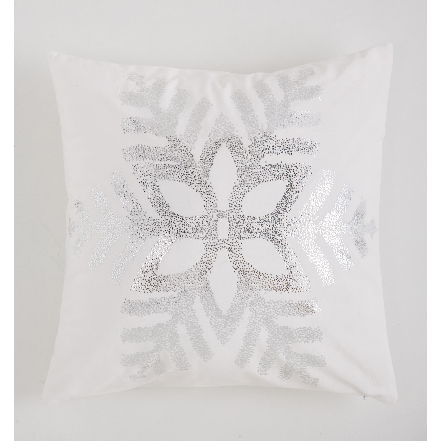 Housse de coussin NEIGE BLANC PLATA