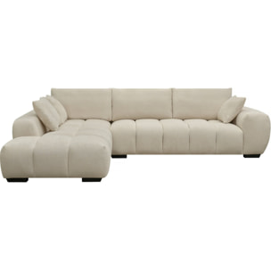 Canapé d'angle "Monceau" - 3 places - Beige
