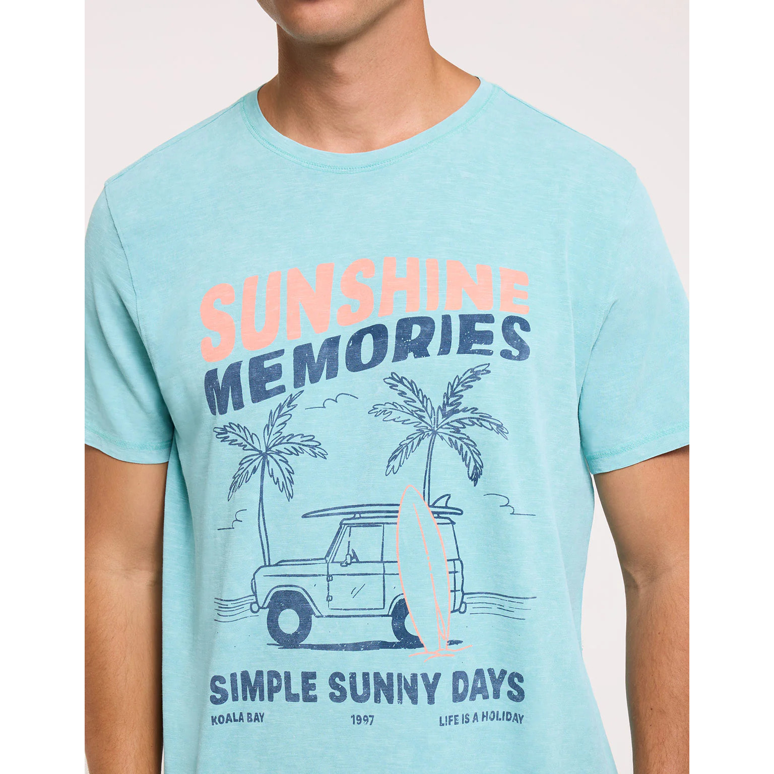 Camiseta Manga Corta Azul - Bayside