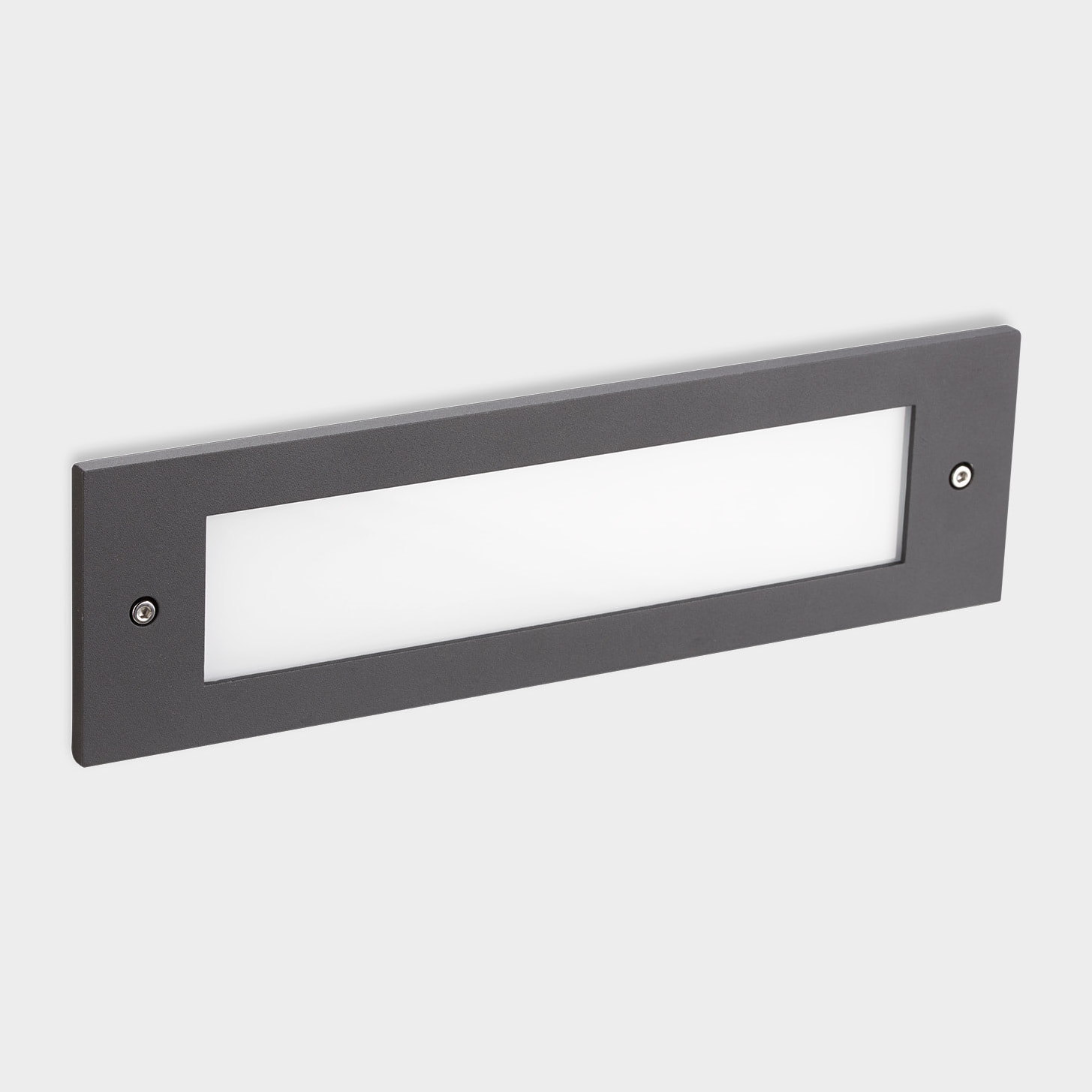 LEDS C4 Micenas Led Pro Empotrable de pared de uso exterior para iluminar frontalmente en luz de led blanco neutro 4000K color gris