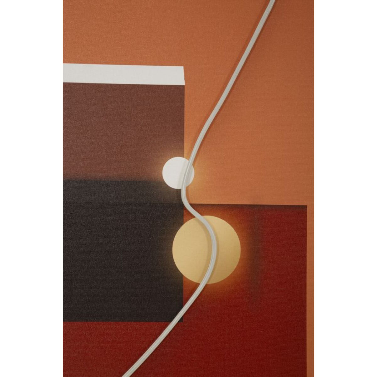 STAMPA C/LED SU TELA ABSTRACT CM 150X3,5X50