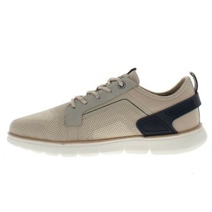 Armata di Mare Scarpe Uomo Sneakers Casual Stringate con Soletta Rimovibile in Memory Foam AMU S25L708 Beige