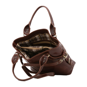 Borsa a mano  da donna In Vera pelle Made in Italy 43x28x12 cm