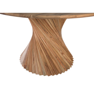 Mesas de Comedor de Madera de Acacia 130 Cm Estilo Rústico Moderno