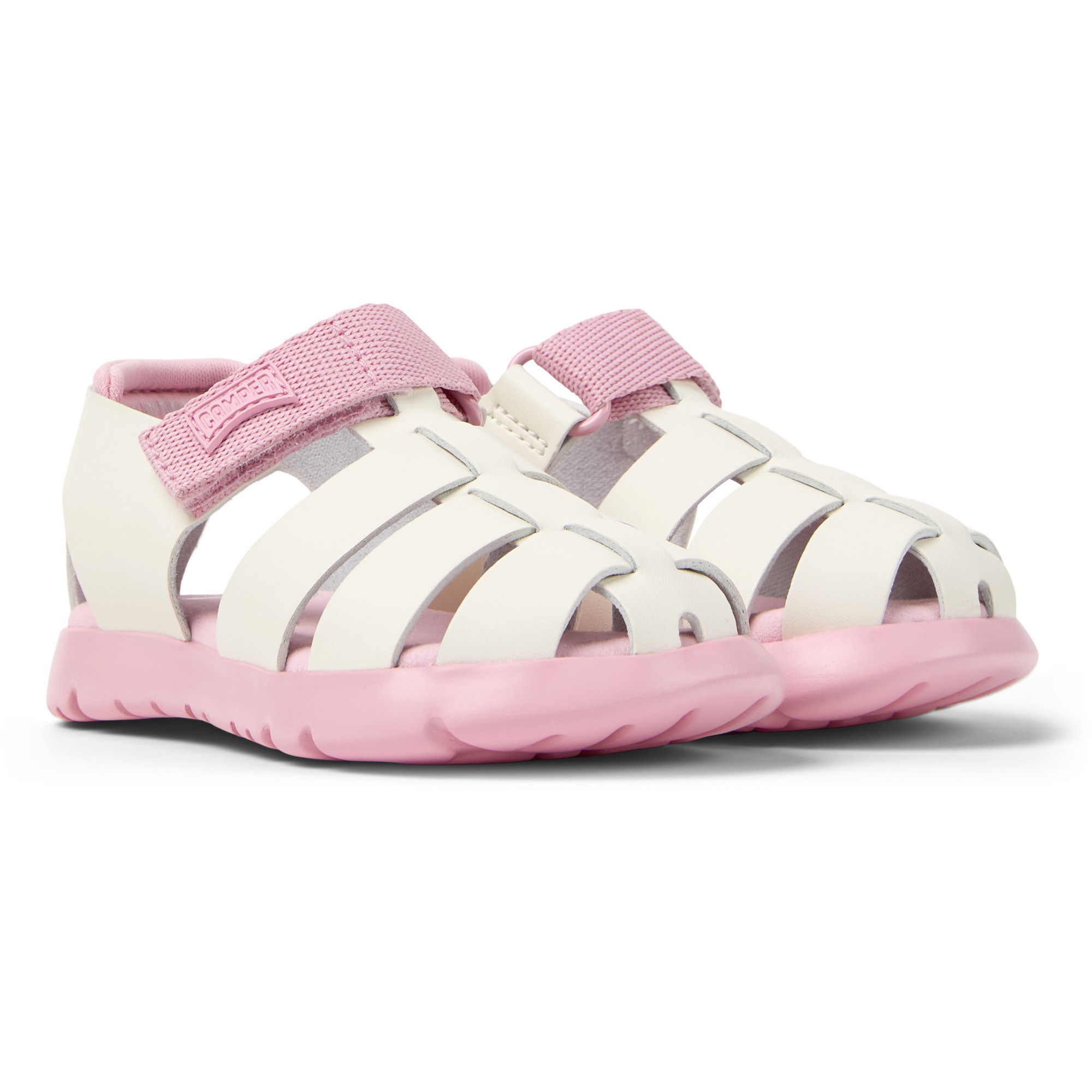 Sandali - CAMPER Oruga Sandal - Beige - Pelle scamosciata