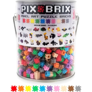 PIX BRIX PIXEL ART BOTES METALICOS 1500 PIEZAS, COLORES SURTIDOS GAMA MEDIA