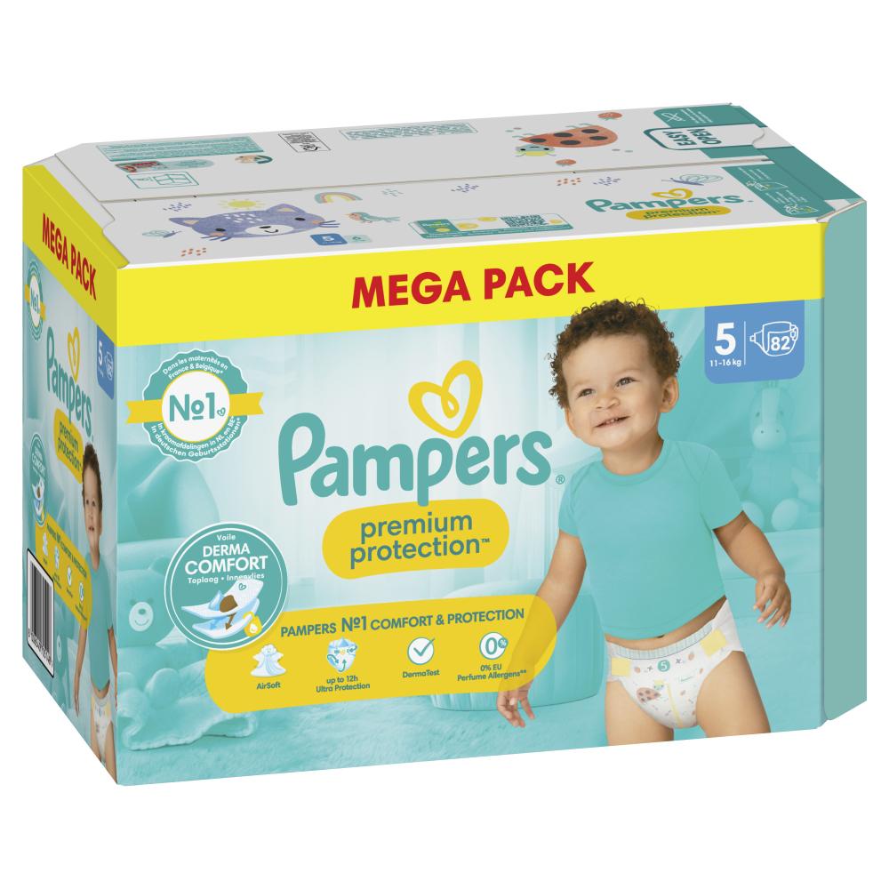 82 Couches Premium Protection Taille 5, 11kg - 16kg, Pampers