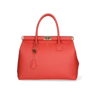 Borsa a mano da donna - Modello Aleria - Vera pelle - 35.0 x 26.0 x 16.0 cm