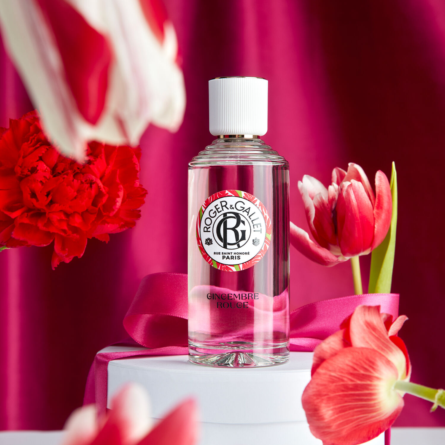 Gingembre Rouge - Coffret Eau Parfumée Bienfaisante 100ml et sa Bougie Parfumée