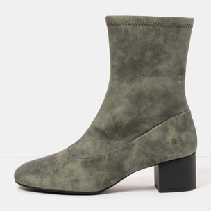 Botines con tacón 2143 ELDER PU KAKI/ MURAT color Kaki